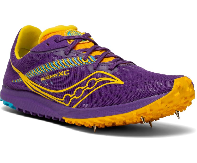 Női Saucony Kilkenny Xc9 Spike Futócipő Lila Arany | HU 901LIS